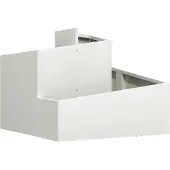 vidaXL Cache-pot de jardin Blanc 60 x 60 x 50 cm Acier laminé à froid