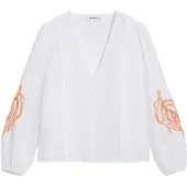 Desigual Chemisier orange / blanc