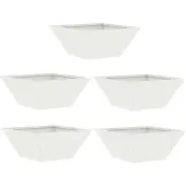 vidaXL Cache-pot de jardin 5 pcs Blanc 35 x 35 x 15 cm