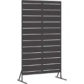 vidaXL : écran de protection, 100 x 50 x 180 cm, acier, noir