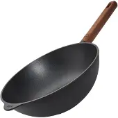 Norbert Woll 1028WLCI-Q Eco LogicQXR Wok-, Poêle + casserole, Noir