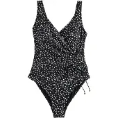 Next Maillot de bain modelant noir / blanc
