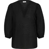 KAFFE CURVE Chemisier 'Maia' noir