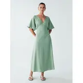 St MRLO Robe 'Palm' vert pastel