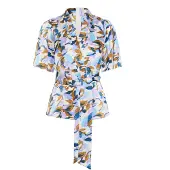 Inwear Chemisier 'IWSendra' bleu / bleu clair / lilas / blanc