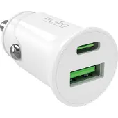 Puro Chargeur Auto Pro Lite Avec 1 Port USB-A Et 1 Port USB-C