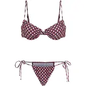 LASCANA Bikini écru / bleu marine / bordeaux