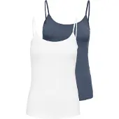 ONLY Haut 'ONLLOVE' bleu marine / blanc