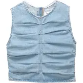 Pull&Bear Haut bleu denim