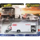 Hot Wheels Premium Team Transport AUDI S4 QUATTRO FLEET FLYER #77 - Neu &1:64