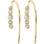 Pilgrim Boucles d'oreilles 'Jenni' or / transparent