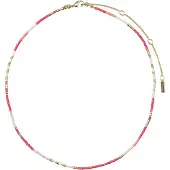 Pilgrim Chaîne 'Alison' or / rouge clair / blanc perle