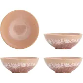 Creative Collection Bols Darlene rose, lot de 4 pièces