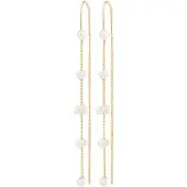 Pilgrim Boucles d'oreilles 'Zenaia' or / blanc perle
