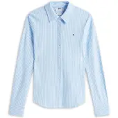 Tommy Hilfiger Chemisier '1985' bleu clair / blanc
