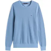 Tommy Hilfiger Pull Structure Indigo Bleu clair Bleu taille XXL