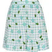 Swirly Jupe 'Back To School' turquoise / blanc