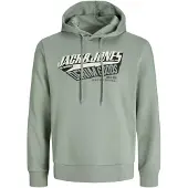 Jack & Jones Logo 2 Col Hoodie Vert M Homme