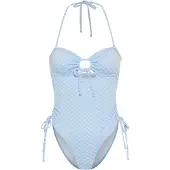 LASCANA Maillot de bain bleu clair / blanc