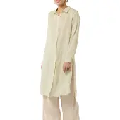 Comma Robe-chemise crème