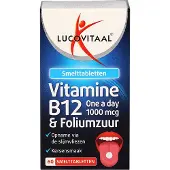 Lucovitaal Vitamine B12 1000mcg & Acide Folique - 60 comprimés orodispersibles
