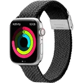 A-One Brand Série Mixture II (42 mm, 44 mm, 45 mm, Nylon), Sangles de montre, Noir