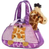 Herma AURORA plush toy giraffe in a bag, 20 cm