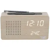 TNB Joy Fm Digital Alarm Clock Beige One Size / EU Plug 220V