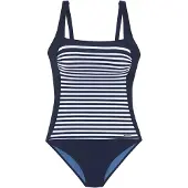 LASCANA Maillot de bain marine / blanc