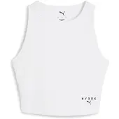 Puma X Hyrox Rib Crop Sleeveless T-shirt Blanc L Femme