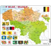 Larsen carte maxi puzzle : België 48 pièces
