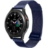 DUX Bracelet de remplacement en acier inoxydable Milanese Series (20 mm, Acier inoxydable), Sangles de montre, Bleu