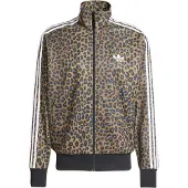 Adidas Veste de survêtement 'Firebird Leo' marron / gris / noir / blanc