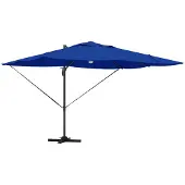 vidaXL Parasol , dimensions 351 x 250 x 253 cm, en polyester et aluminium