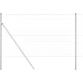 vidaXL Clôture en fil d'acier galvanisé, soudée, 25 x 1,4 m