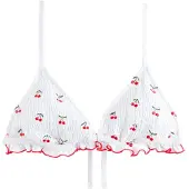 Next Hauts de bikini vert / rouge / blanc