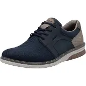 Rieker Mocassins pour hommes avec élastique et semelle intérieure souple en cuir 14459, Taille:44 EU, Couleur:Bleu
