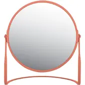 MSV Miroir Rond Grossissant Sur Pied Acier Akira Terracotta - Spirella Ld