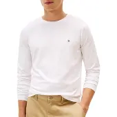 Tommy Hilfiger T-Shirt 'Long Sleeve Slim' bleu marine / rouge / blanc