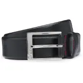 HUGO pour homme. 50541175 Ceinture Volpiana noire (100 cm), Casuel, Cuir