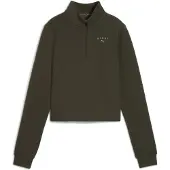 Puma Femmes, Veste de running, W x HYROX CLOUDSPUN 1/4 ZIP (S), Vert, S