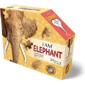 MAD CAPP Puzzle Éléphant - Puzzle d'animaux pour enfants, 24 pièces
