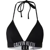 Calvin Klein Intense Power Triangle Bikini Top Noir L Femme