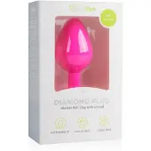 EasyToys Diamond - plug anal bijoux - taille moyenne - rose