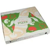 Papstar 84696 Récipient alimentaire jetable Carton, Contenant à usage unique, Blanc, Vert