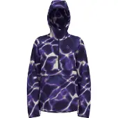 Odlo Femmes, Veste de running, Zeroweight Print (M), Bleu, M