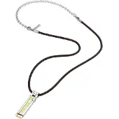 Police S14ane11p Necklace Noir Homme