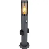 Globo Lighting Lampe d'extérieur moderne Boston 60 cm avec capteur et prise