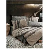 L'essentiel Maison , Arlo - Brown, ensemble housse de couette simple Ranforce (FR), marron, 100 % COTON RANFORCE, 140 x 200 cm