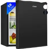 Bomann Mini réfrigérateur avec 58L de volume utile, petit réfrigérateur avec 2 clayettes amovibles en verre, avec réglage continu de la température - KB 7347 noir